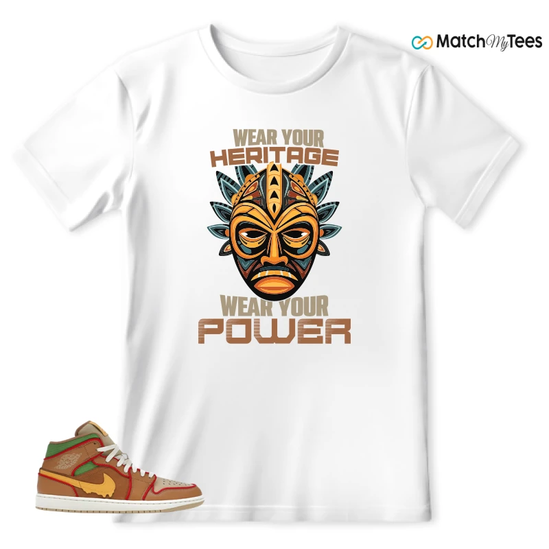 NIKE AIR JORDAN 1 MID SE CHEESEBURGER SNEAKER Matching Tees t-shirt
