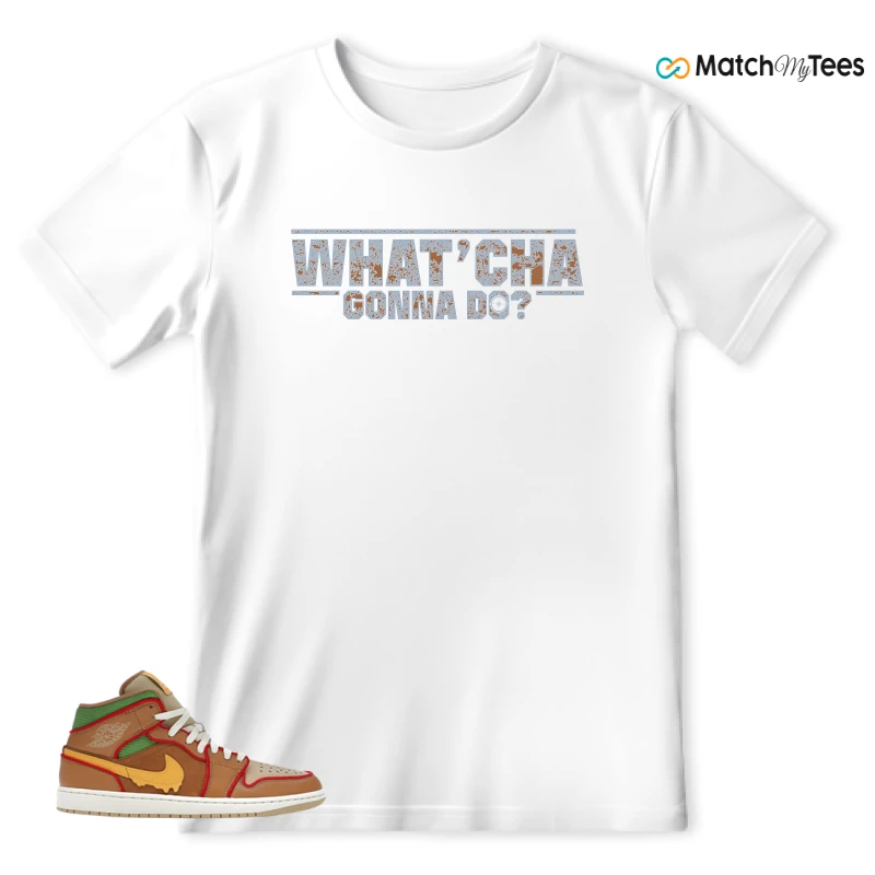 NIKE AIR JORDAN 1 MID SE CHEESEBURGER SNEAKER Matching Tees t-shirt