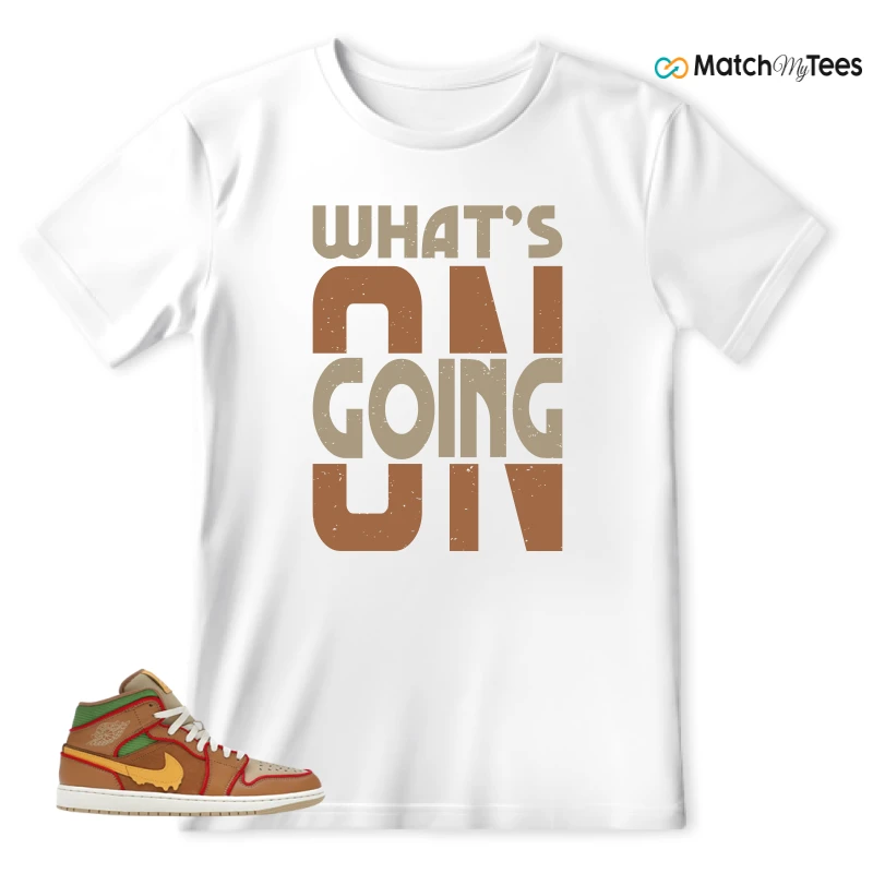 NIKE AIR JORDAN 1 MID SE CHEESEBURGER SNEAKER Matching Tees t-shirt