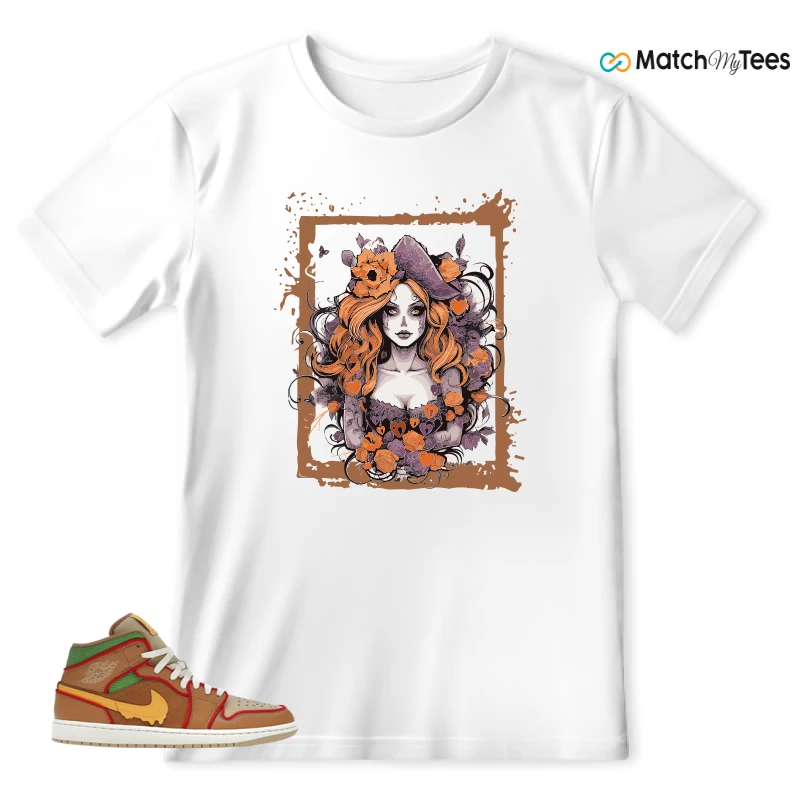 NIKE AIR JORDAN 1 MID SE CHEESEBURGER SNEAKER Matching Tees t-shirt
