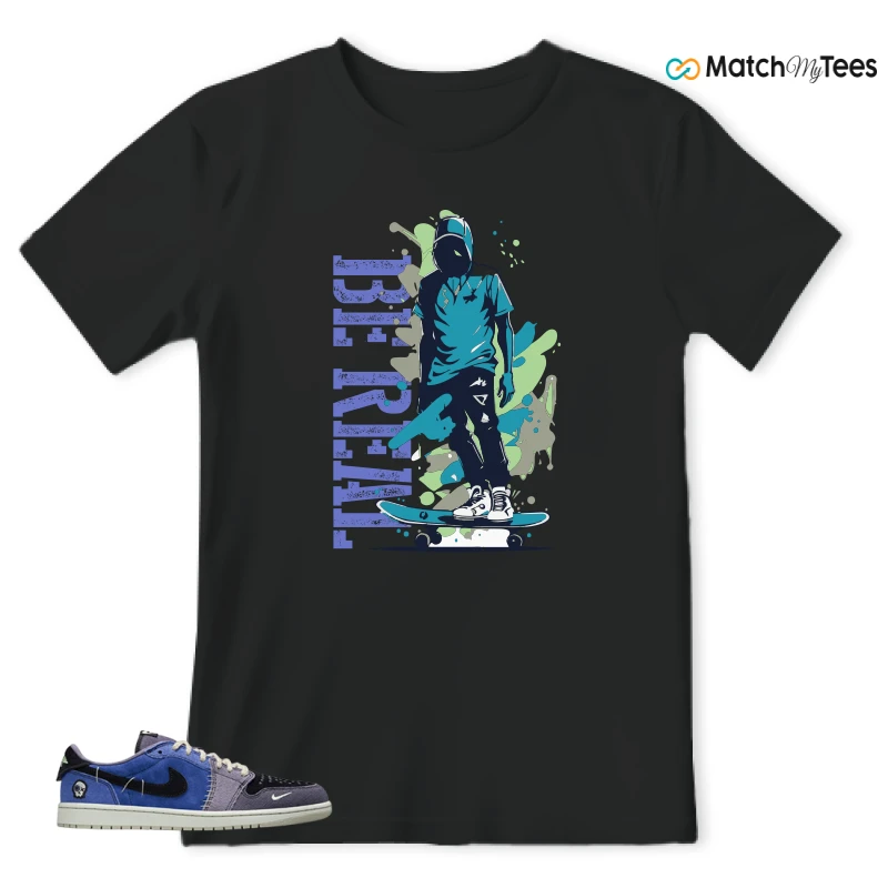 NIKE AIR JORDAN 1 RETRO LOW OG X ZION WILLIAMSON VOODOO ALTERNATE SNEAKER Matching Tees t-shirt