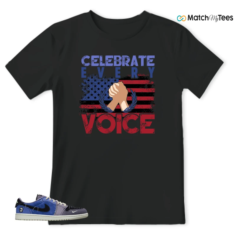 NIKE AIR JORDAN 1 RETRO LOW OG X ZION WILLIAMSON VOODOO ALTERNATE SNEAKER Matching Tees t-shirt