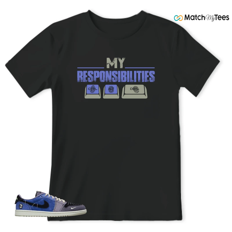 NIKE AIR JORDAN 1 RETRO LOW OG X ZION WILLIAMSON VOODOO ALTERNATE SNEAKER Matching Tees t-shirt