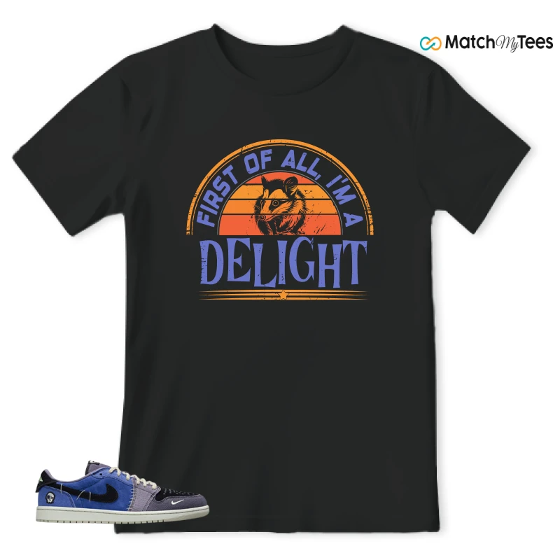 NIKE AIR JORDAN 1 RETRO LOW OG X ZION WILLIAMSON VOODOO ALTERNATE SNEAKER Matching Tees t-shirt