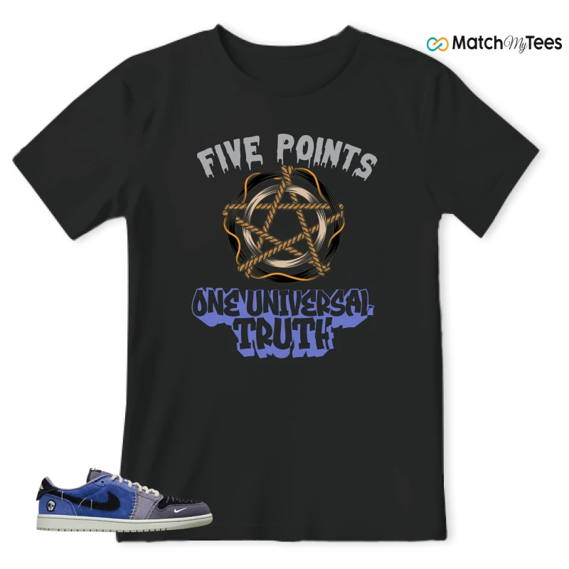 NIKE AIR JORDAN 1 RETRO LOW OG X ZION WILLIAMSON VOODOO ALTERNATE SNEAKER Matching Tees t-shirt
