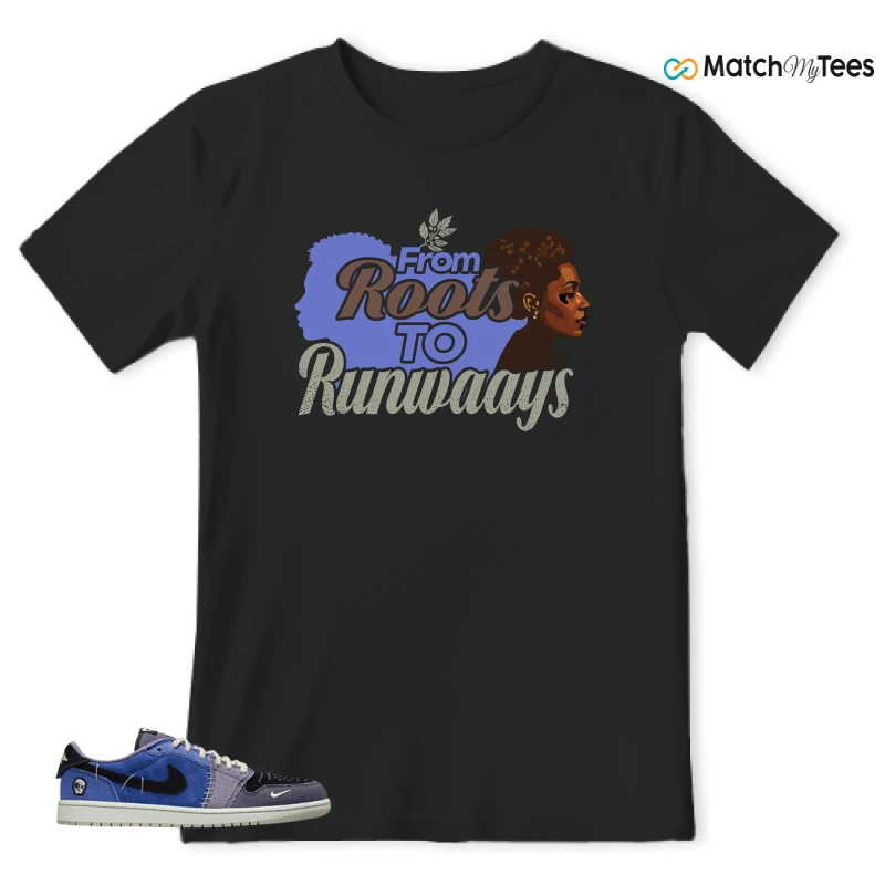 NIKE AIR JORDAN 1 RETRO LOW OG X ZION WILLIAMSON VOODOO ALTERNATE SNEAKER Matching Tees t-shirt