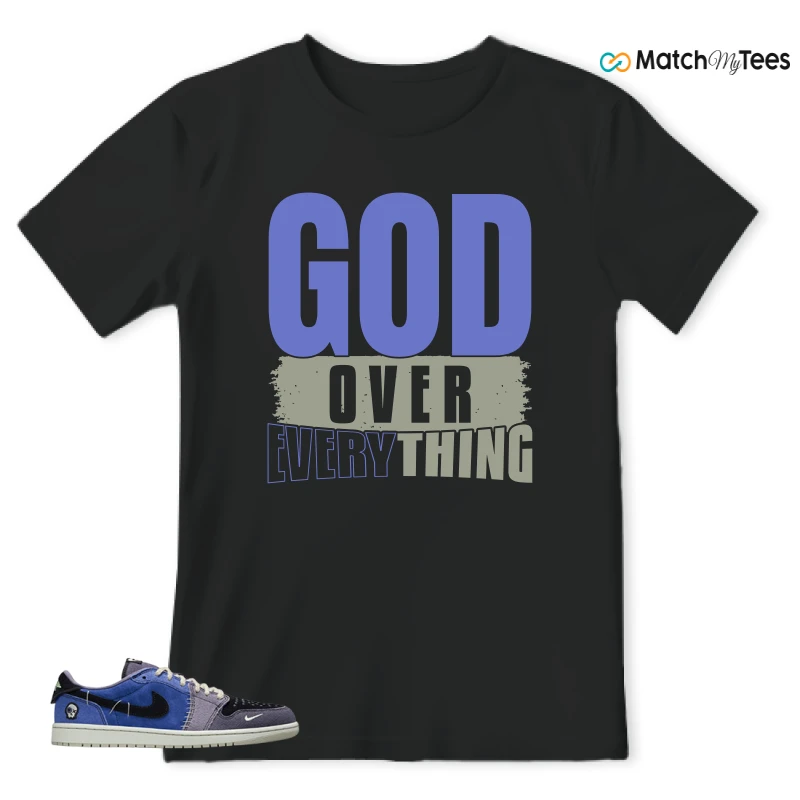 NIKE AIR JORDAN 1 RETRO LOW OG X ZION WILLIAMSON VOODOO ALTERNATE SNEAKER Matching Tees t-shirt