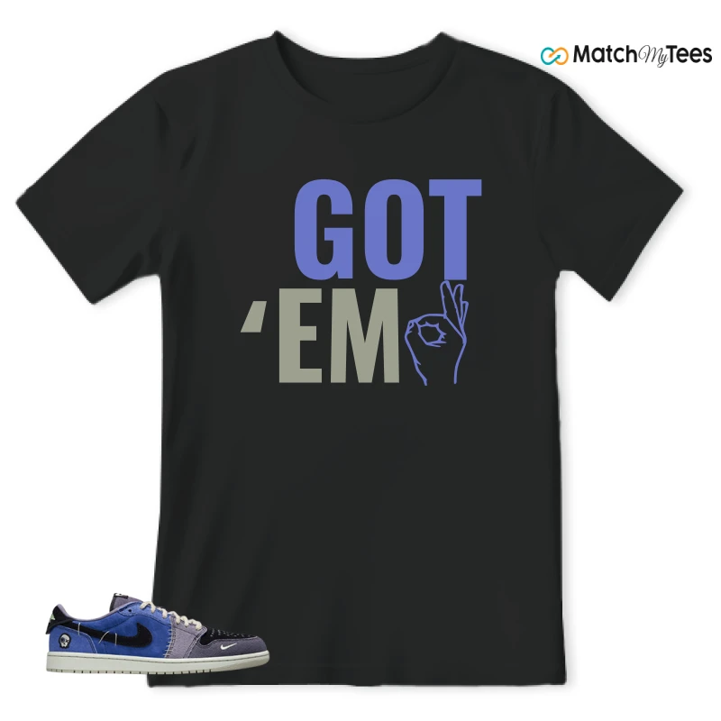 NIKE AIR JORDAN 1 RETRO LOW OG X ZION WILLIAMSON VOODOO ALTERNATE SNEAKER Matching Tees t-shirt