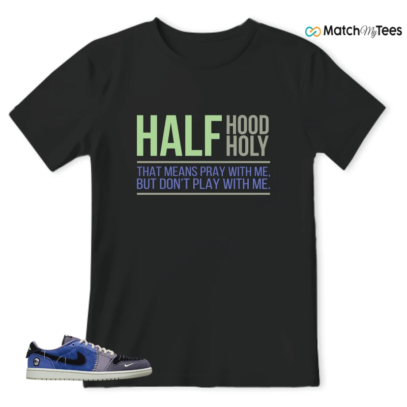 NIKE AIR JORDAN 1 RETRO LOW OG X ZION WILLIAMSON VOODOO ALTERNATE SNEAKER Matching Tees t-shirt