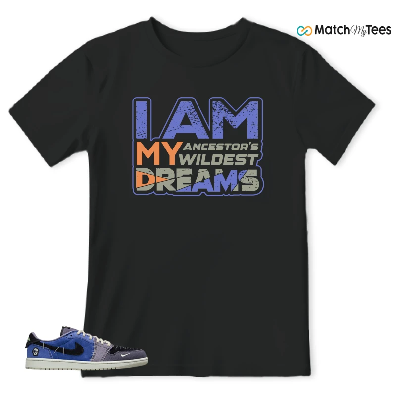 NIKE AIR JORDAN 1 RETRO LOW OG X ZION WILLIAMSON VOODOO ALTERNATE SNEAKER Matching Tees t-shirt
