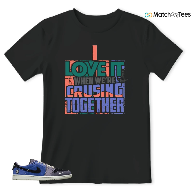 NIKE AIR JORDAN 1 RETRO LOW OG X ZION WILLIAMSON VOODOO ALTERNATE SNEAKER Matching Tees t-shirt
