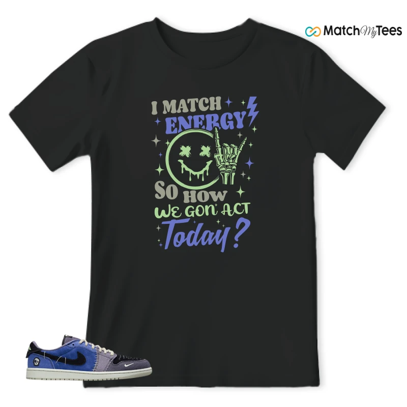NIKE AIR JORDAN 1 RETRO LOW OG X ZION WILLIAMSON VOODOO ALTERNATE SNEAKER Matching Tees t-shirt