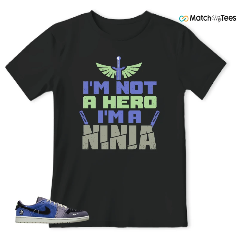 NIKE AIR JORDAN 1 RETRO LOW OG X ZION WILLIAMSON VOODOO ALTERNATE SNEAKER Matching Tees t-shirt