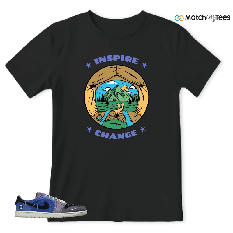 NIKE AIR JORDAN 1 RETRO LOW OG X ZION WILLIAMSON VOODOO ALTERNATE SNEAKER Matching Tees t-shirt