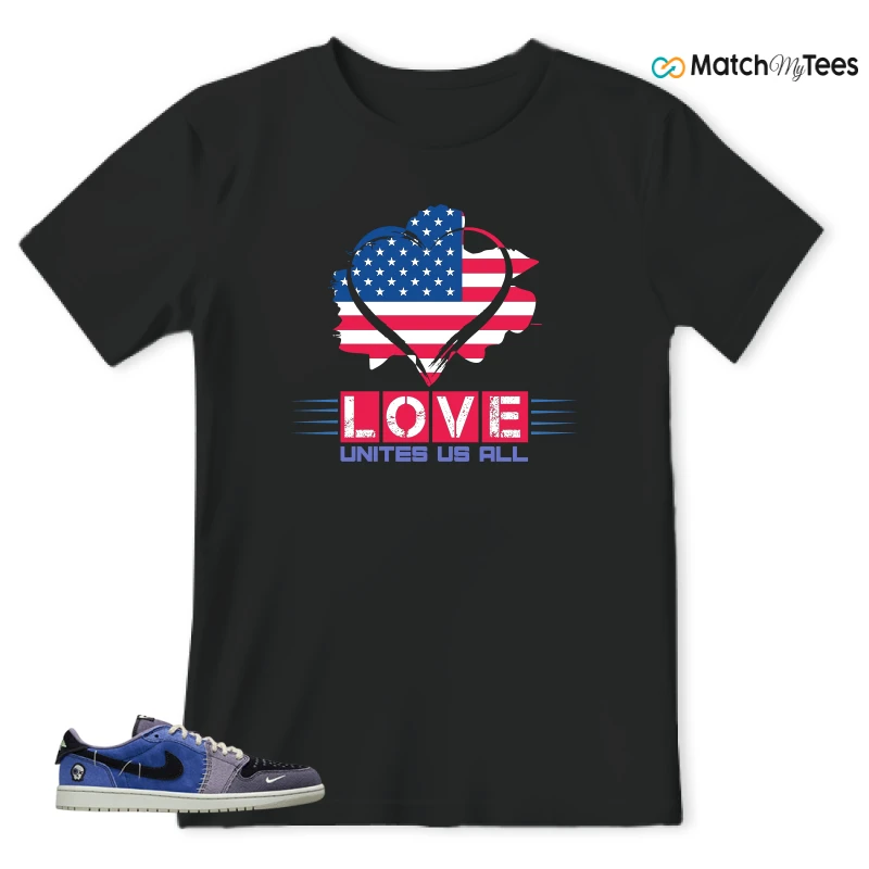 NIKE AIR JORDAN 1 RETRO LOW OG X ZION WILLIAMSON VOODOO ALTERNATE SNEAKER Matching Tees t-shirt