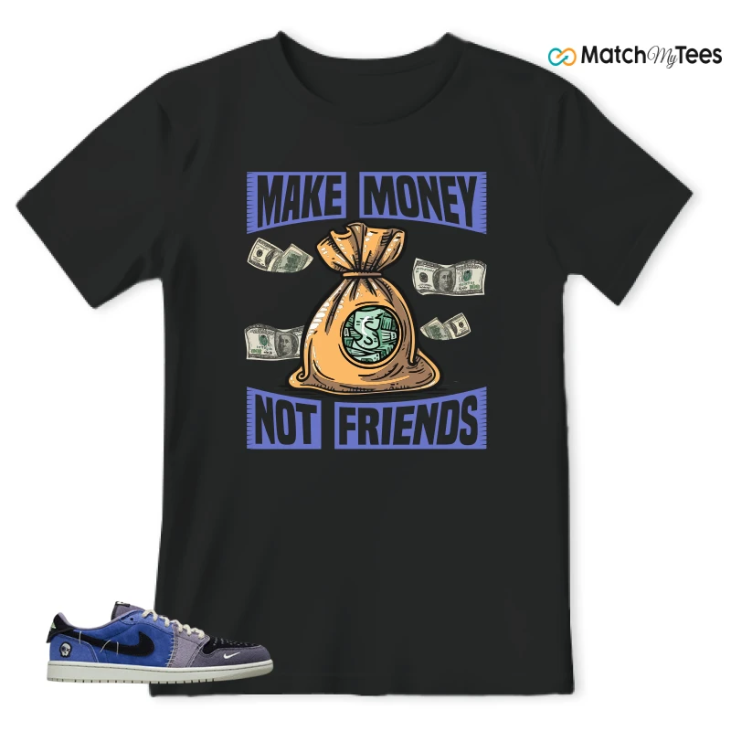 NIKE AIR JORDAN 1 RETRO LOW OG X ZION WILLIAMSON VOODOO ALTERNATE SNEAKER Matching Tees t-shirt