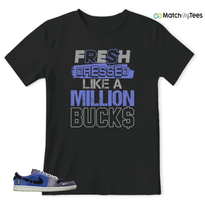 NIKE AIR JORDAN 1 RETRO LOW OG X ZION WILLIAMSON VOODOO ALTERNATE SNEAKER Matching Tees t-shirt