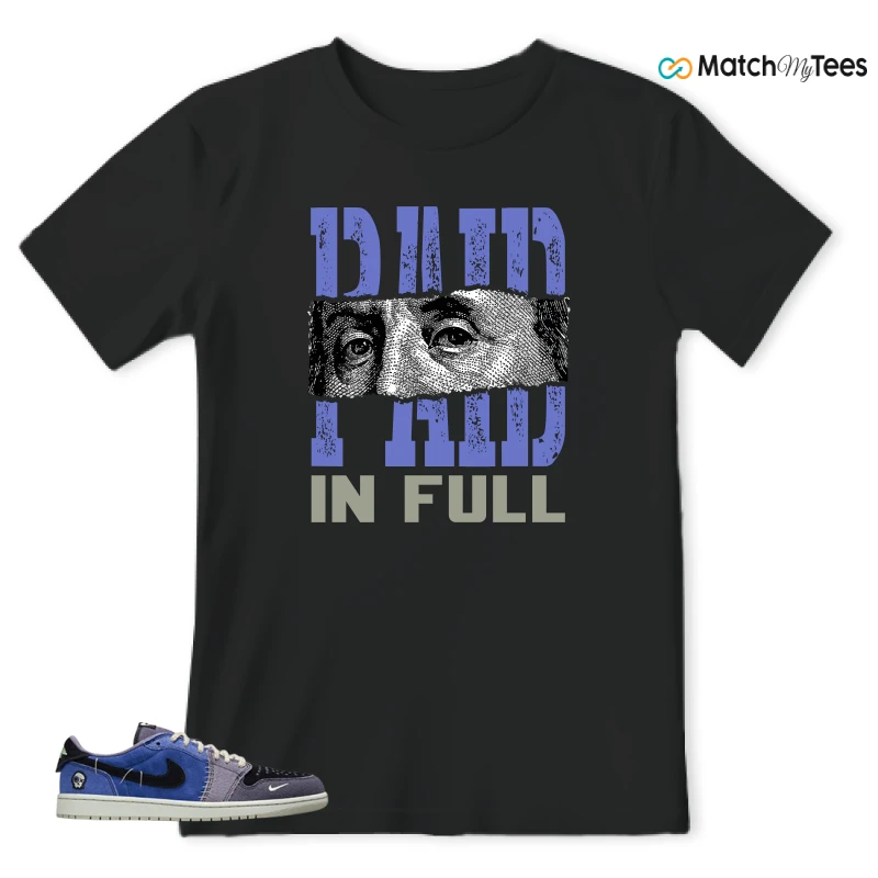 NIKE AIR JORDAN 1 RETRO LOW OG X ZION WILLIAMSON VOODOO ALTERNATE SNEAKER Matching Tees t-shirt
