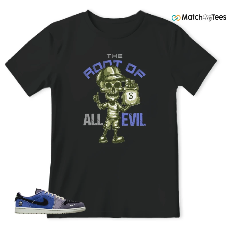 NIKE AIR JORDAN 1 RETRO LOW OG X ZION WILLIAMSON VOODOO ALTERNATE SNEAKER Matching Tees t-shirt