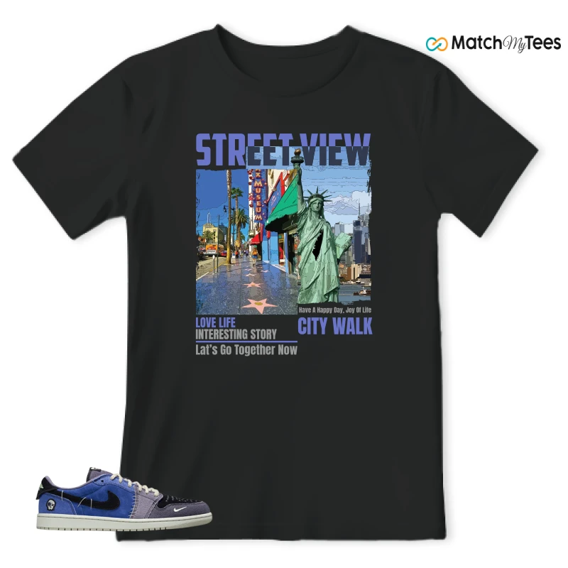 NIKE AIR JORDAN 1 RETRO LOW OG X ZION WILLIAMSON VOODOO ALTERNATE SNEAKER Matching Tees t-shirt