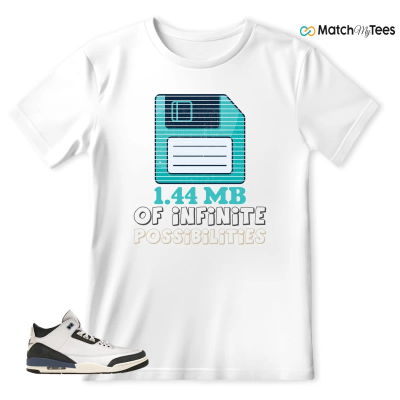 NIKE AIR JORDAN 3 X A MA MANIERE DIFFUSED BLUE SNEAKER Matching Tees t-shirt