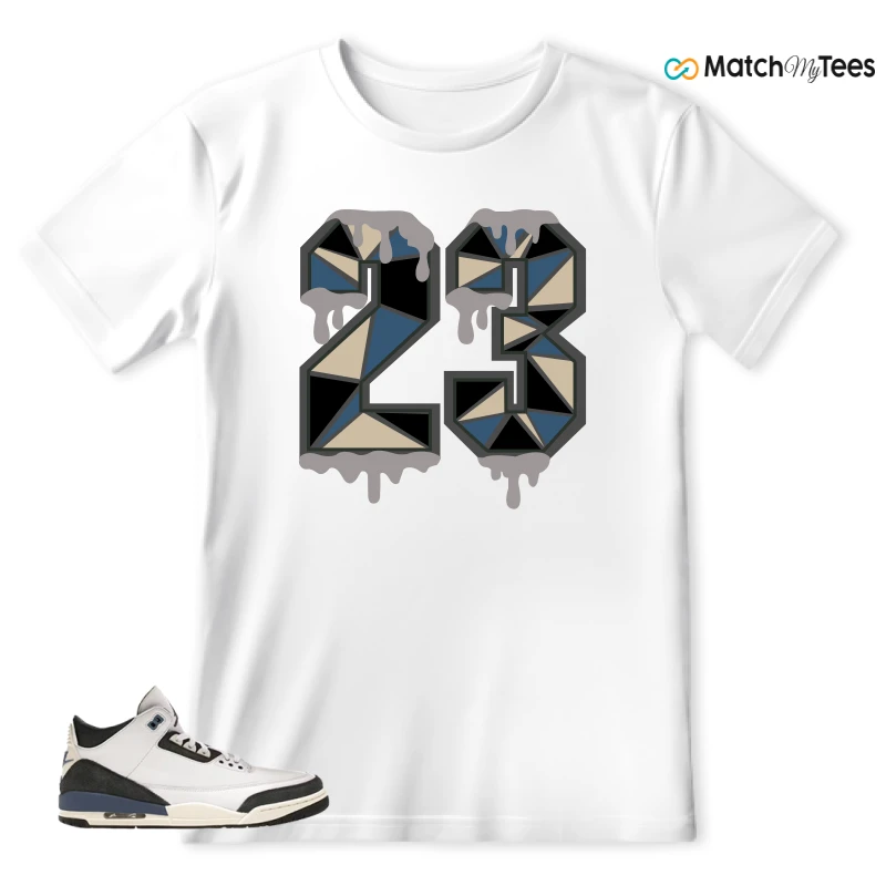 NIKE AIR JORDAN 3 X A MA MANIERE DIFFUSED BLUE SNEAKER Matching Tees t-shirt