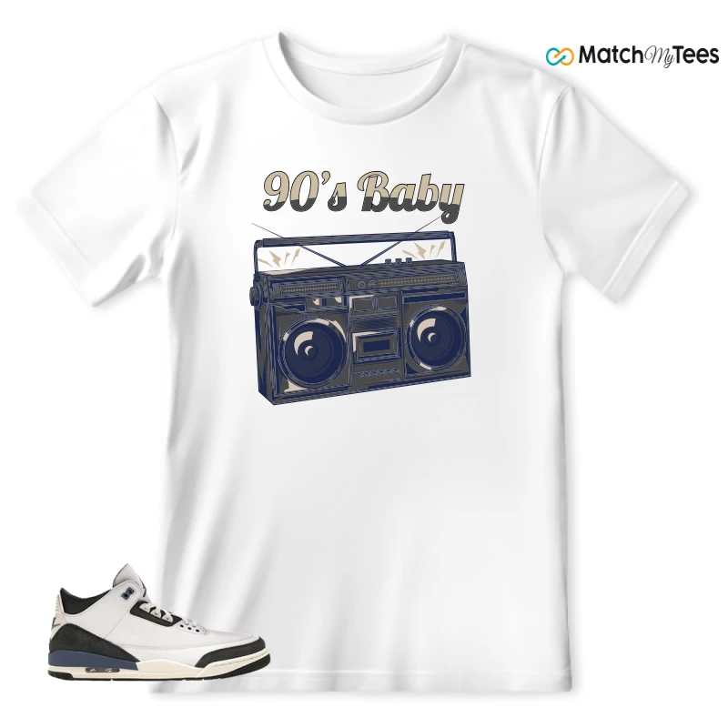 NIKE AIR JORDAN 3 X A MA MANIERE DIFFUSED BLUE SNEAKER Matching Tees t-shirt
