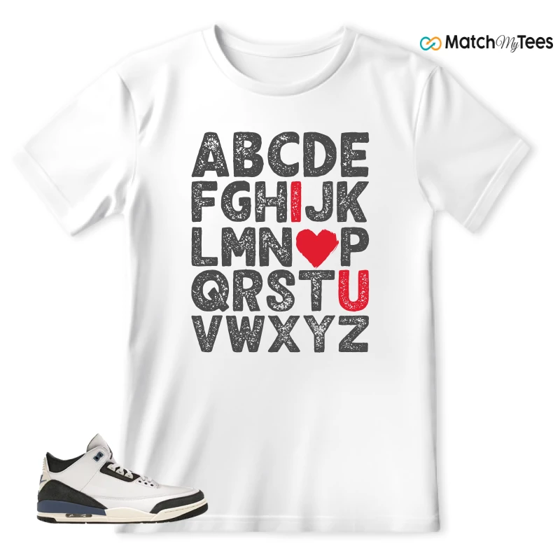 NIKE AIR JORDAN 3 X A MA MANIERE DIFFUSED BLUE SNEAKER Matching Tees t-shirt