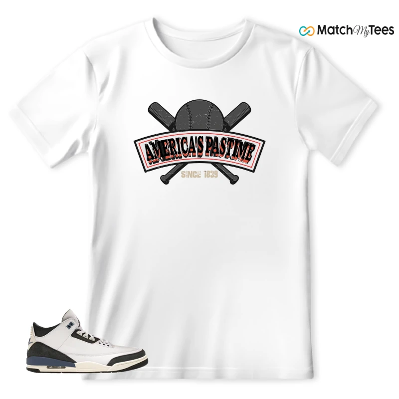 NIKE AIR JORDAN 3 X A MA MANIERE DIFFUSED BLUE SNEAKER Matching Tees t-shirt