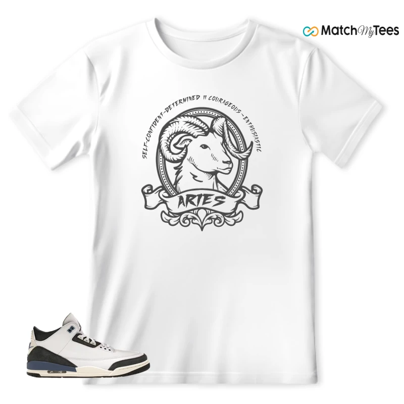 NIKE AIR JORDAN 3 X A MA MANIERE DIFFUSED BLUE SNEAKER Matching Tees t-shirt