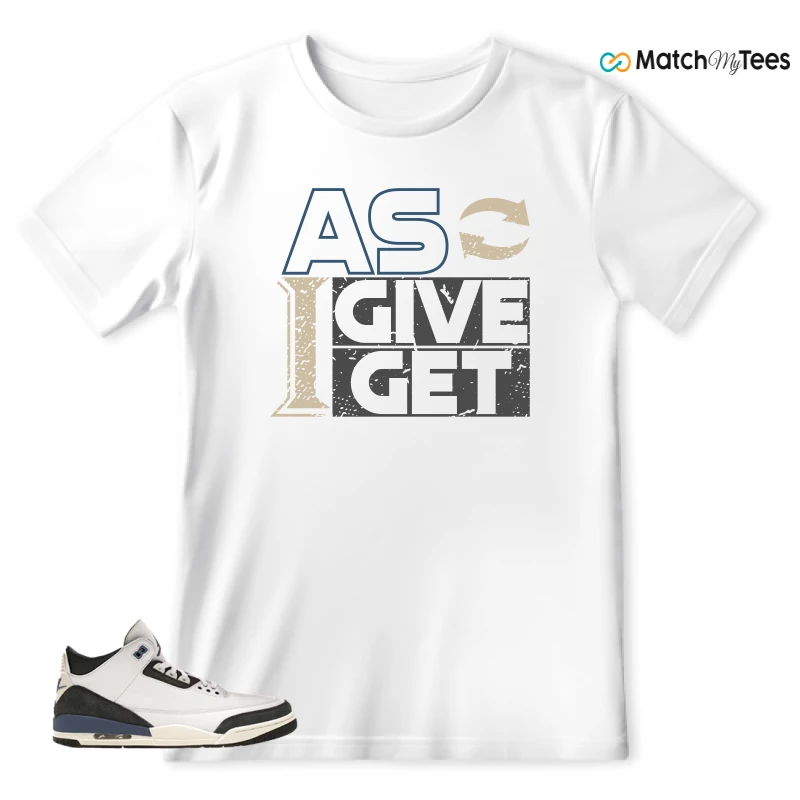 NIKE AIR JORDAN 3 X A MA MANIERE DIFFUSED BLUE SNEAKER Matching Tees t-shirt