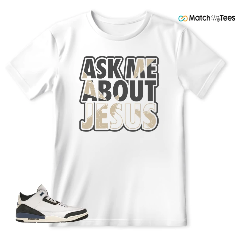 NIKE AIR JORDAN 3 X A MA MANIERE DIFFUSED BLUE SNEAKER Matching Tees t-shirt