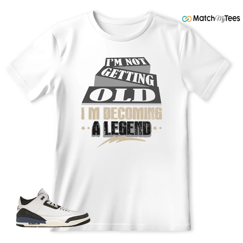 NIKE AIR JORDAN 3 X A MA MANIERE DIFFUSED BLUE SNEAKER Matching Tees t-shirt