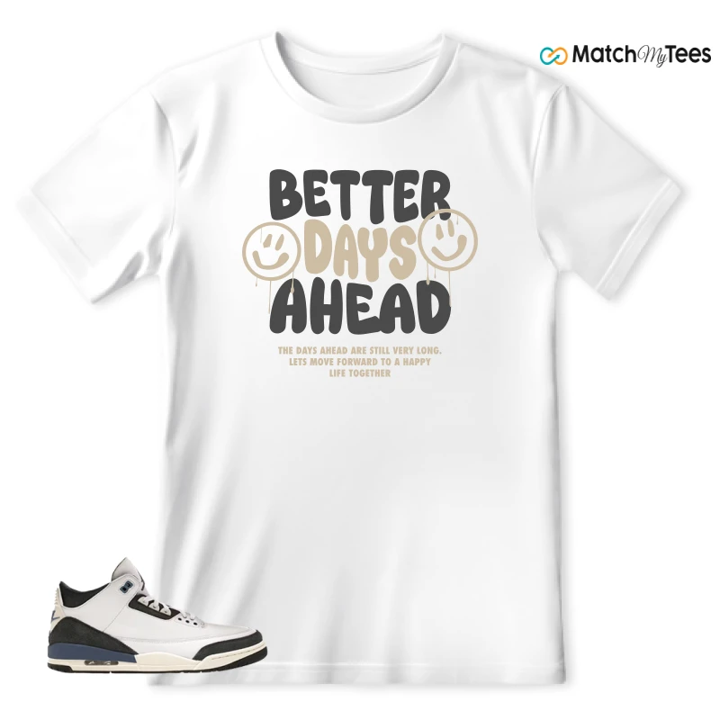 NIKE AIR JORDAN 3 X A MA MANIERE DIFFUSED BLUE SNEAKER Matching Tees t-shirt