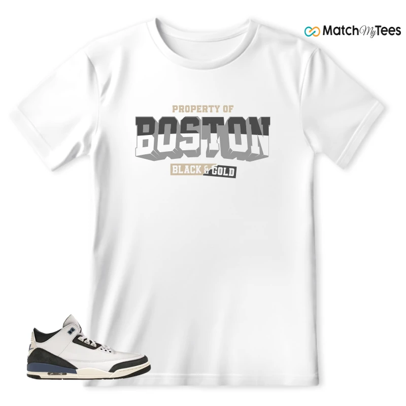NIKE AIR JORDAN 3 X A MA MANIERE DIFFUSED BLUE SNEAKER Matching Tees t-shirt