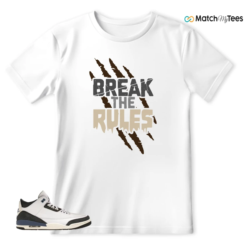 NIKE AIR JORDAN 3 X A MA MANIERE DIFFUSED BLUE SNEAKER Matching Tees t-shirt