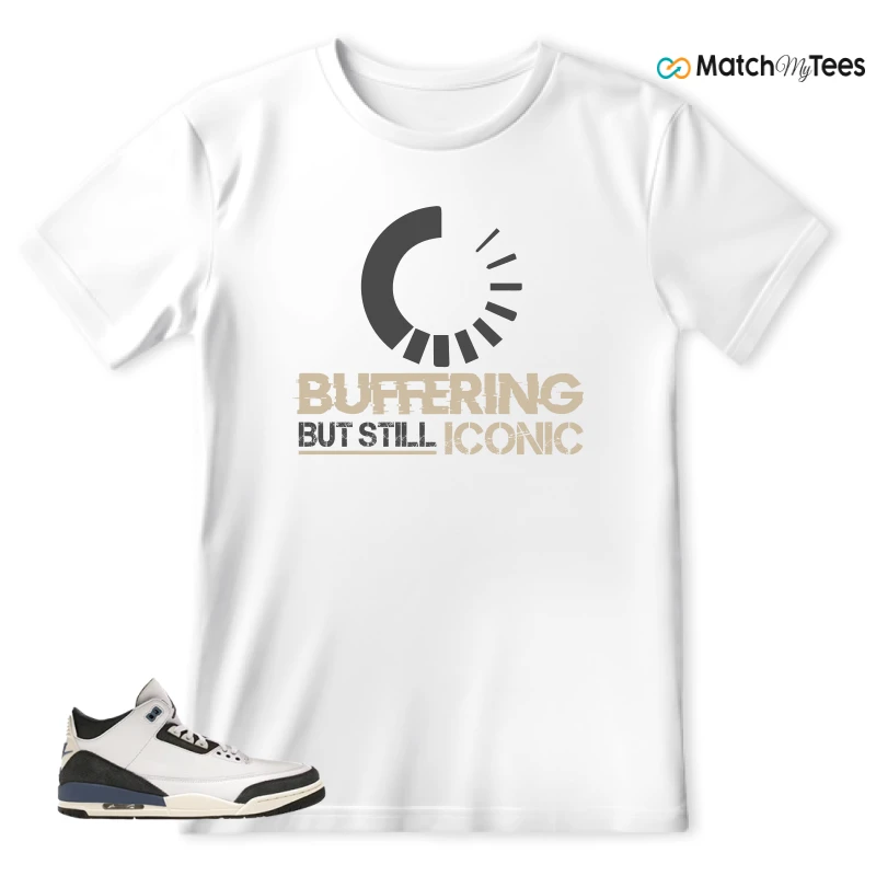 NIKE AIR JORDAN 3 X A MA MANIERE DIFFUSED BLUE SNEAKER Matching Tees t-shirt