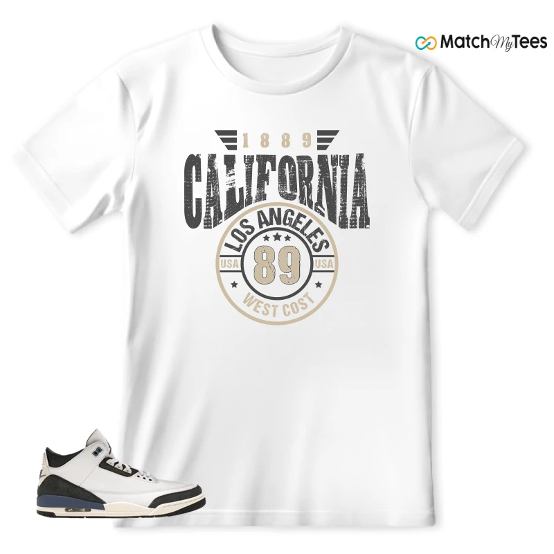 NIKE AIR JORDAN 3 X A MA MANIERE DIFFUSED BLUE SNEAKER Matching Tees t-shirt