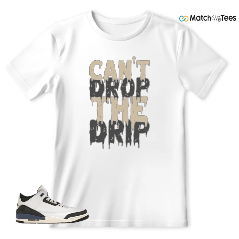 NIKE AIR JORDAN 3 X A MA MANIERE DIFFUSED BLUE SNEAKER Matching Tees t-shirt