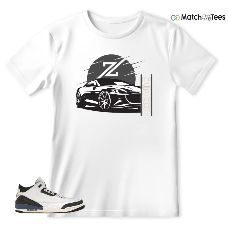 NIKE AIR JORDAN 3 X A MA MANIERE DIFFUSED BLUE SNEAKER Matching Tees t-shirt