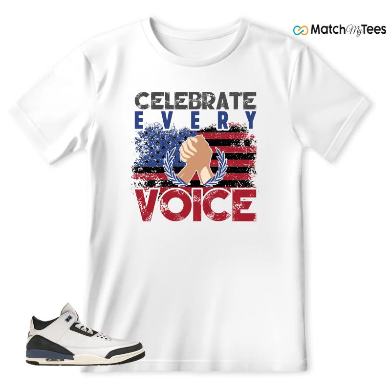 NIKE AIR JORDAN 3 X A MA MANIERE DIFFUSED BLUE SNEAKER Matching Tees t-shirt
