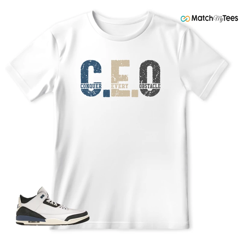 NIKE AIR JORDAN 3 X A MA MANIERE DIFFUSED BLUE SNEAKER Matching Tees t-shirt