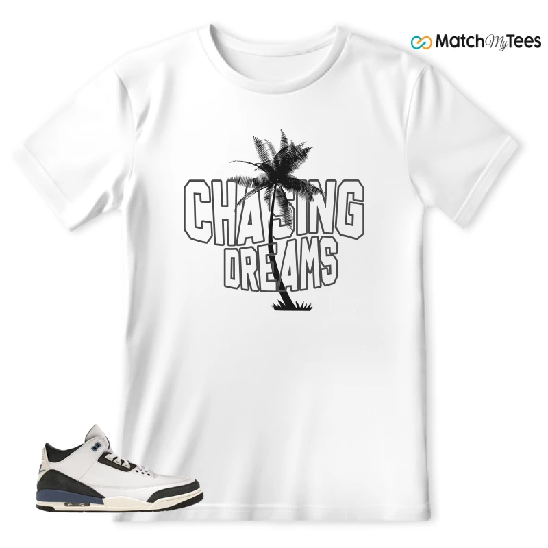 NIKE AIR JORDAN 3 X A MA MANIERE DIFFUSED BLUE SNEAKER Matching Tees t-shirt