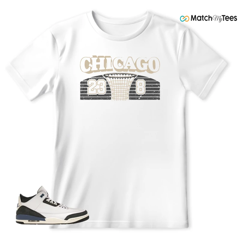 NIKE AIR JORDAN 3 X A MA MANIERE DIFFUSED BLUE SNEAKER Matching Tees t-shirt