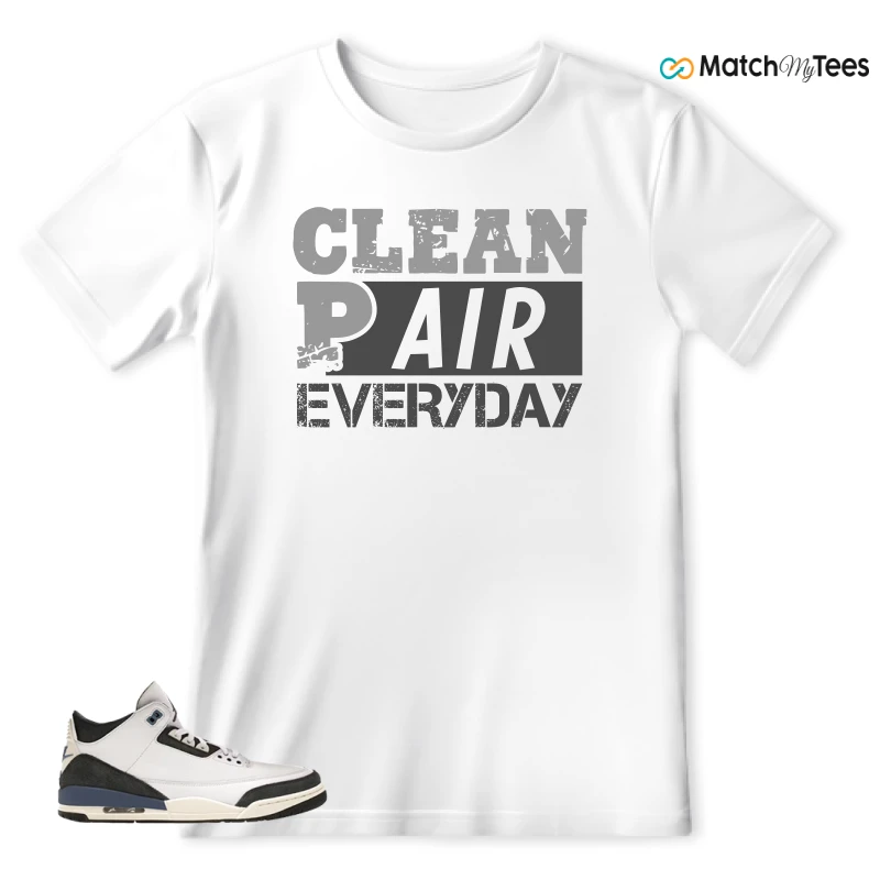 NIKE AIR JORDAN 3 X A MA MANIERE DIFFUSED BLUE SNEAKER Matching Tees t-shirt