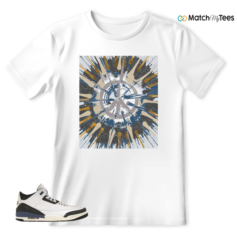 NIKE AIR JORDAN 3 X A MA MANIERE DIFFUSED BLUE SNEAKER Matching Tees t-shirt