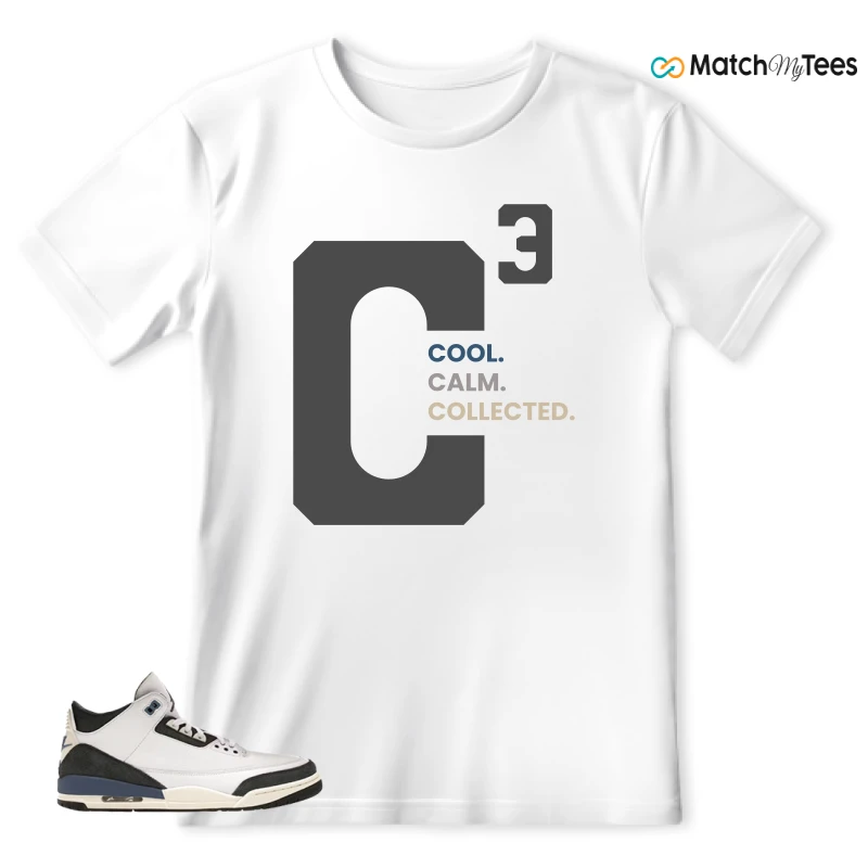 NIKE AIR JORDAN 3 X A MA MANIERE DIFFUSED BLUE SNEAKER Matching Tees t-shirt