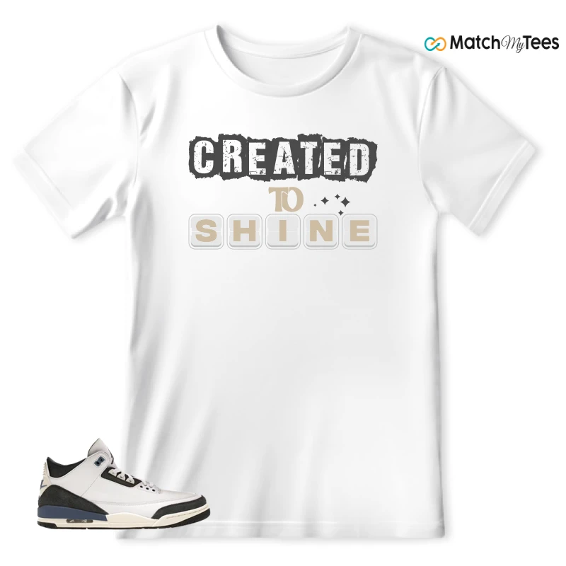 NIKE AIR JORDAN 3 X A MA MANIERE DIFFUSED BLUE SNEAKER Matching Tees t-shirt