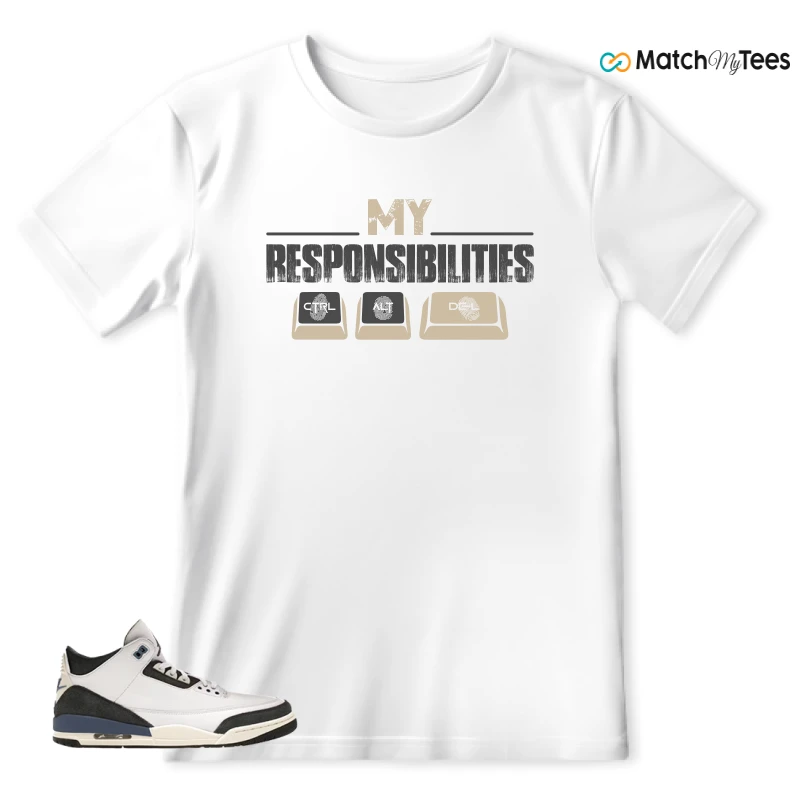 NIKE AIR JORDAN 3 X A MA MANIERE DIFFUSED BLUE SNEAKER Matching Tees t-shirt