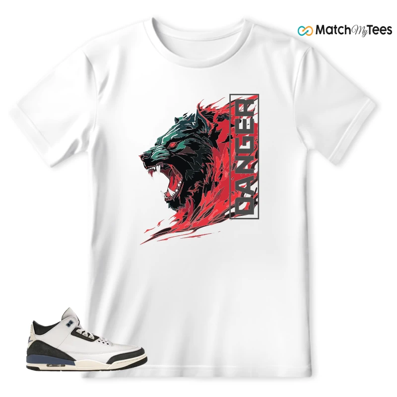 NIKE AIR JORDAN 3 X A MA MANIERE DIFFUSED BLUE SNEAKER Matching Tees t-shirt